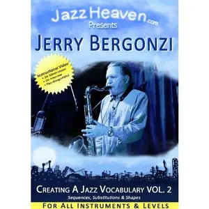 USED-Jazz Improvisation Lessons Jerry Bergonzi Creating a Jazz Vocabulary Vol. 2 How to Improvise Exercises Play Jazz Course DVD (Unknown)