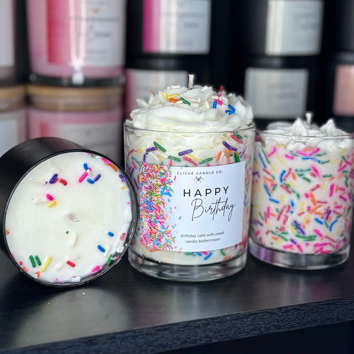 Birthday Cake Soy Wax Candle Aroma Fragrance Scented