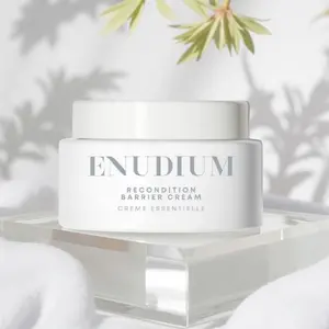 ENUDIUM Recondition Barrier Cream 1.69 oz - Daily Moisturizer with Argan & Ceramide for Skin Repair & Defense Vegan Formula Professional Serum for Skin Repair