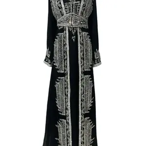 High quality Layered Chiffon With silver beadings.