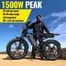 TST R002 Unisex Retro Look Adult Classic Ebike - 1500W Peak Brushless Motor, 20" Burst-Proof Fat Tire All-Terrain Electric Dirt Bike, 48V 15/25AH Fast Charging Battery, 60/110 Mi Range, 28MPH, LED Light, Easy Assembly for Road, Mountain,outdoorfun