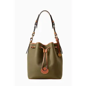 PU Drawstring Bucket Bag