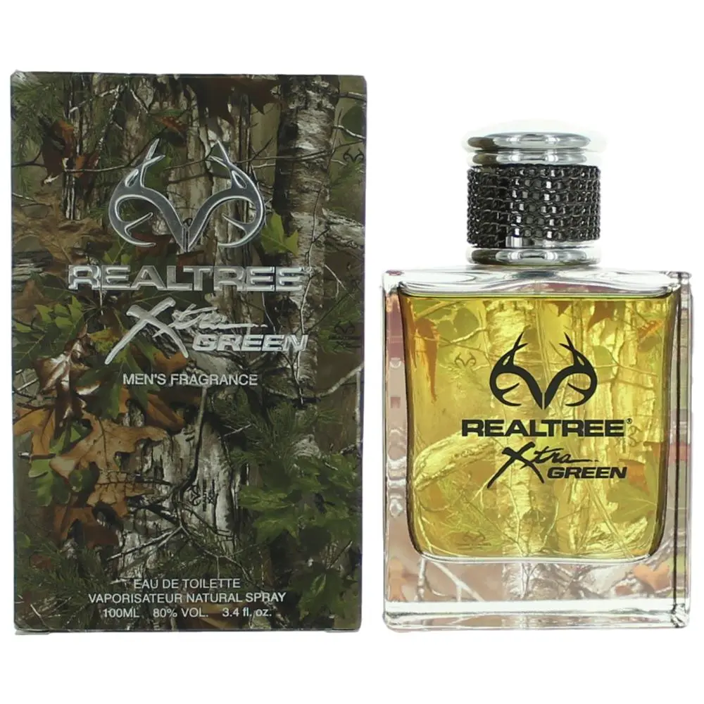 Realtree Men's Eau De Toilette - Natural Outdoorsy Scent, Transparent Vaporisateur Spray, 90% Alcohol Content, 3.4 fl. oz (100ml), Single Item