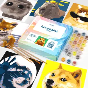 LuwoArte Paint by Numbers Kit for Adults - Meme Animals