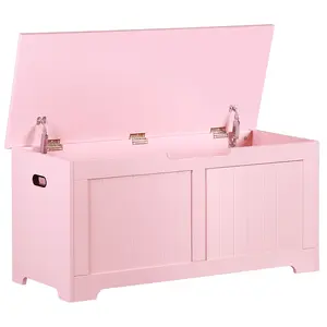 Zenstyle 39-in/ 30-in Large Storage Chest Storage Bench Toy Box 2 Safety Hinges for Entryway, Bedroom, Living Room