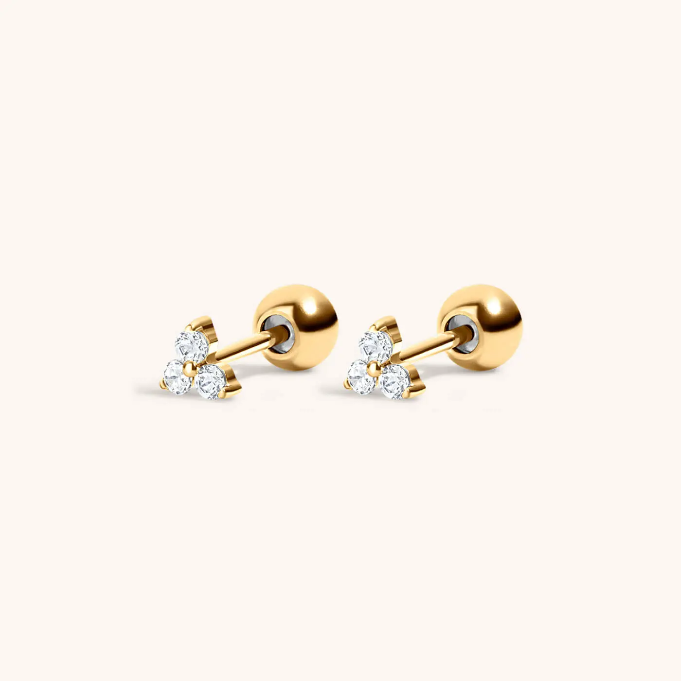 Crystal Trinity Studs
