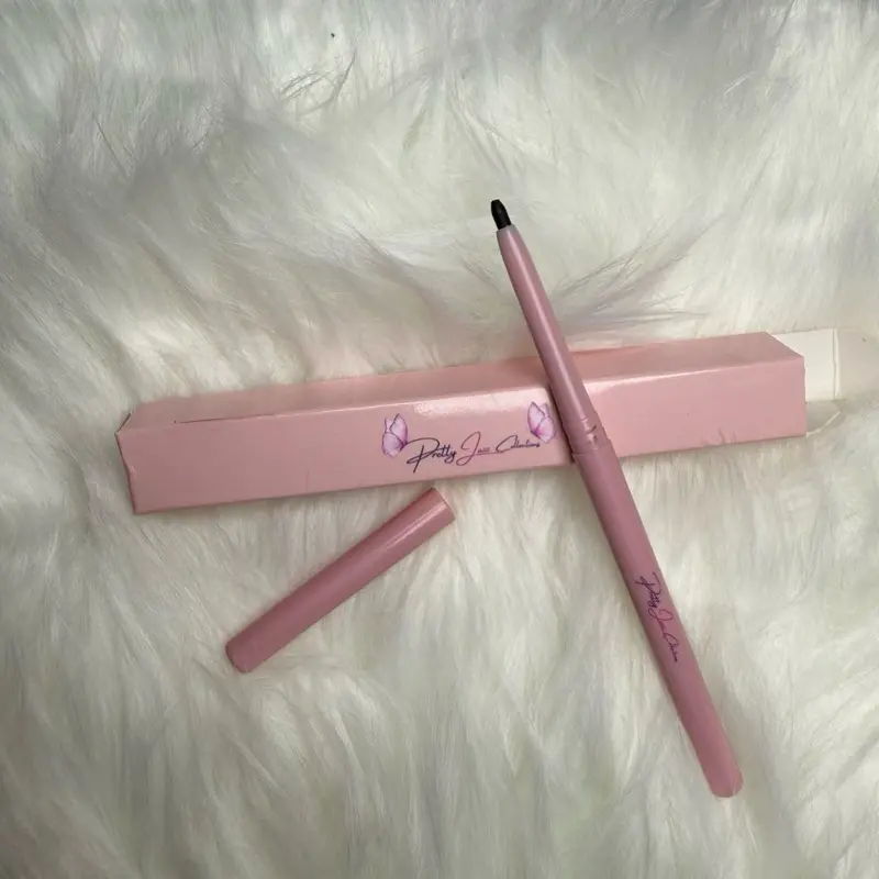 Black Retractable Lip Liner with Shea Butter for Smooth Application & Natural Finish - Automatic Lip Liner for Defined Lips Matte Lip Pencil Lipliner