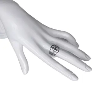 Witches Knot Stainless Steel Closed Ring for Women