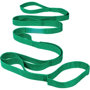 FlexFit 10-Loop Durable Yoga Therapy Strap for Warming up and Stretch