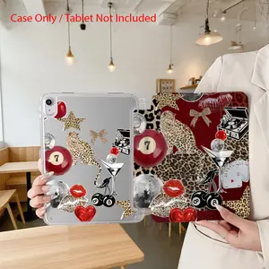 Case for iPad, Suitable for iPad mini, Air, Pro (7.9", 8.3", 9.7", 10.2", 10.5", 10.9", 11", 12.9", 13"),Y+three-fold folding,acrylic material with Pen Slot, Auto Sleep Wake Full Case, Tablet Case, Minimalist Style,Sleek Design, High-quality Shell