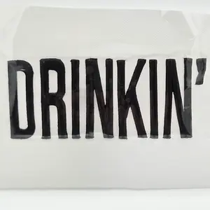 DRINKIN' BLACK PUFF Embroidered HAT/POCKET Patch