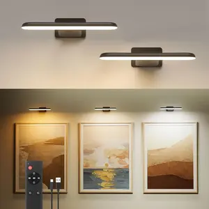 FULEN Rechargeable Picture Lights for Wall, Wall Lights Battery Powered with Remote, Art Lights for Paintings, Picture Frame Lights for Wall,Dart Board Light with 3 Color Temperatures