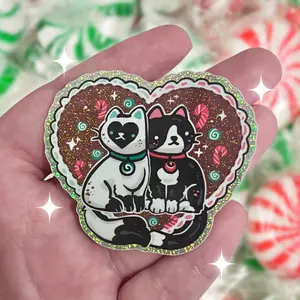 Spearmint & Peppermint Love ~ Pixie Dust Glitter Sticker
