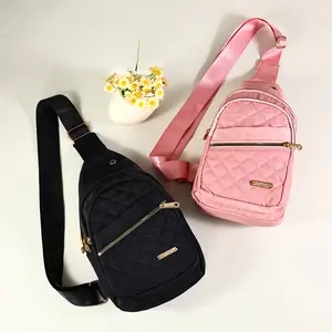 Versatile Small Sling Backpack Crossbody Chest Bag Lightweight Fanny Pack for Outdoors Hiking Traveling Unisex Daily Use Gift in Quilted Design