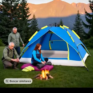 3-Person Camping Tent, Plug and Play Tent, Fully Automatic Waterproof Family Camping Tent
