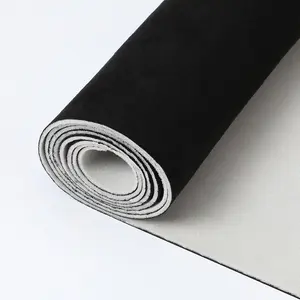Black Suede Headliner 60" L x 48" W with Foam Backing Automotive Roof Black Suede for Car Truck Home Repair DIY Roof Tube Packaging