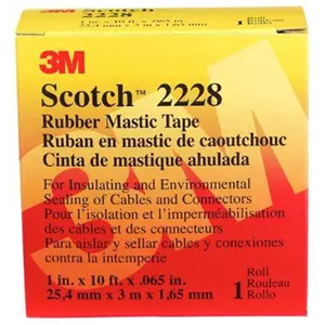 3M 2228 1 in x 10 ft. Rubber Mastic Tape