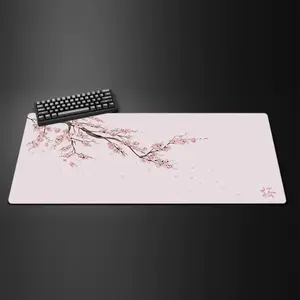 Sakura Floral Mouse Pad, Keyboard Mat, Kawaii Sakura Flower Playmat, Cherry Blossom Desk Mat For Computer Accessories, Gift For Gamer