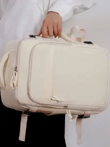 Large-capacity computer backpack for business, unisex travel, commuting, and casual use.