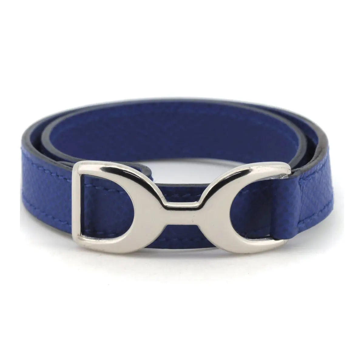 Pre-owned HERMÈS Calfskin Small Leather Goods Hermes Pavane Leather Bracelet