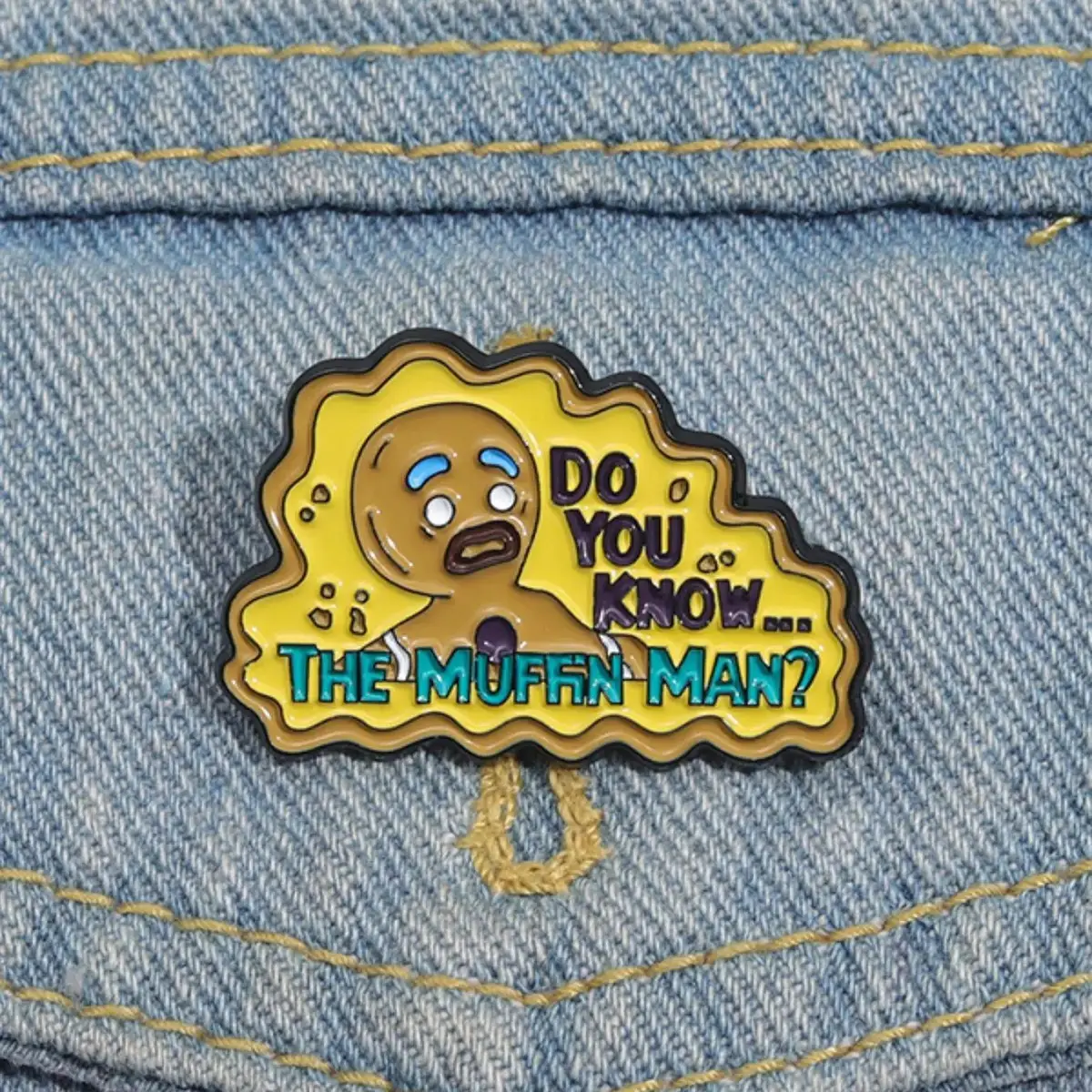 Cartoon Sad Gingerbread Man Brooch, Fall Cute Letter Pattern Pin Suitable for Backpacks, Hats Decoration, Jeans, Scarves, Casual Alloy Jewelry for Men & Women