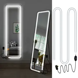 16.4FT LED Vanity Lights for Mirror, Dimmable Hollywood Style Makeup Mirror Lights for Bathroom Mirror, IP65 Waterproof, 6000K (Mirror NOT Included)