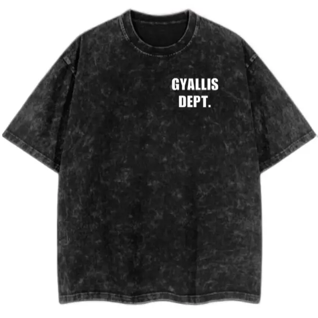 GYALLIS DEPT SNOW WASH STREETWEAR TSHIRT UNISEX