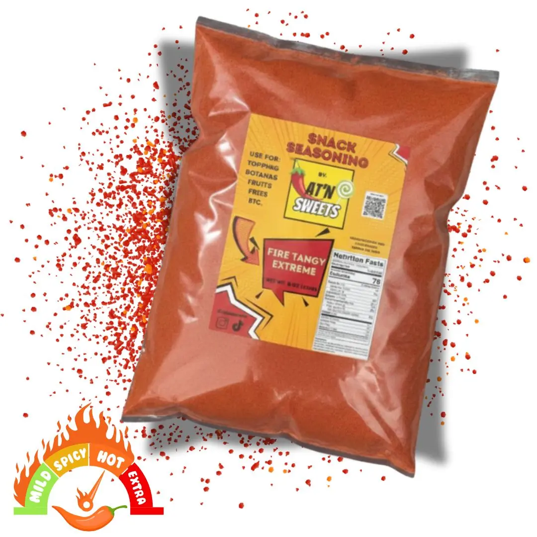 Fire Tangy Extreme Snack Seasoning Powder 8 oz