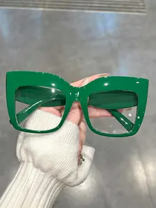 Simple Anti-blue Light Eyeglasses for Everyday Use, Basic Eyeglasses for Work & Daily Clothing Decor, Perfect for Student Daily Use, Stylish Square Frames