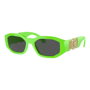 Versace Medusa Biggie Men's Sunglasses - Green Fluo, Contemporary, 1990s Aesthetic, Dark-Lensed Design, Contemporary Men's Sunglasses