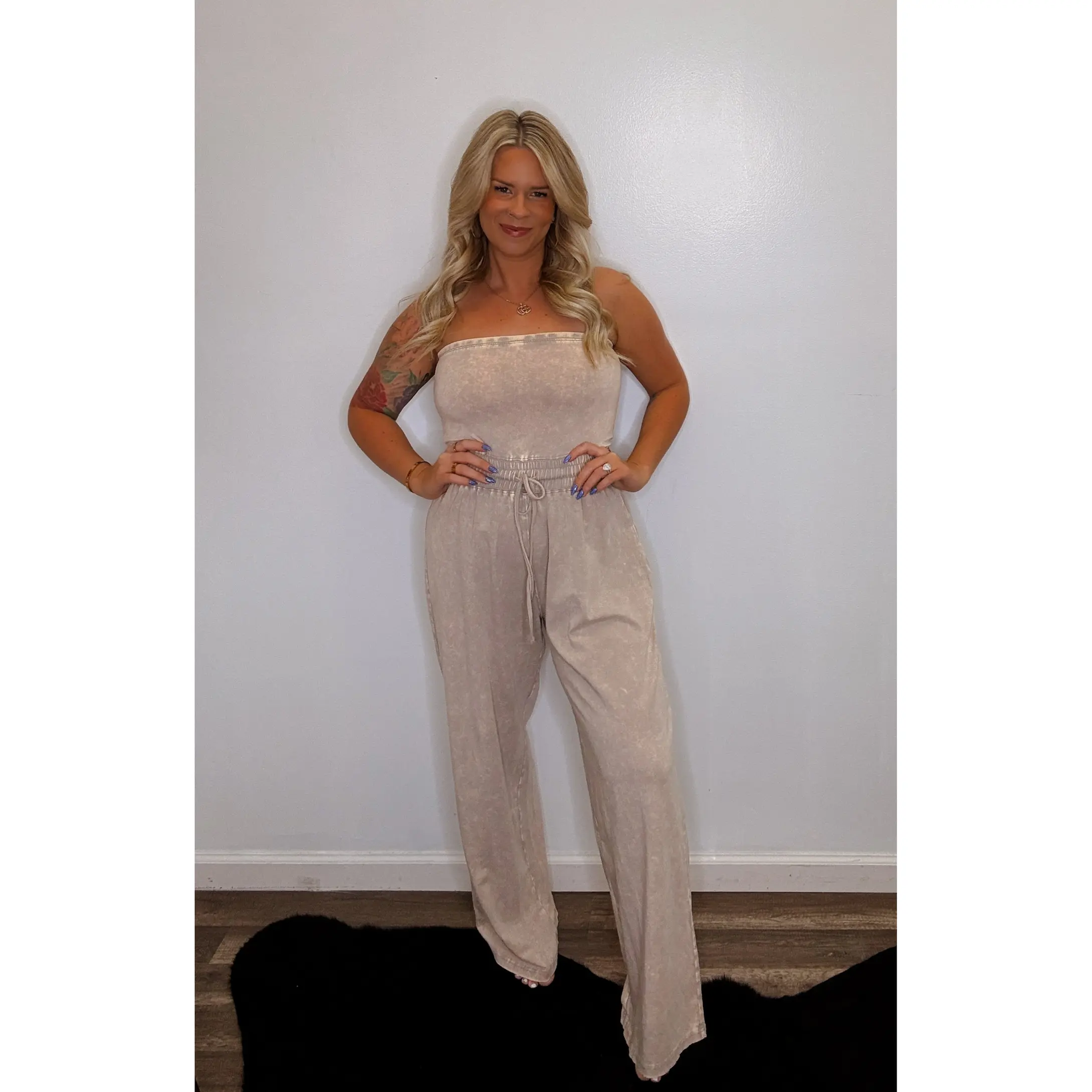 The Rylah Jumpsuit- Ash mocha