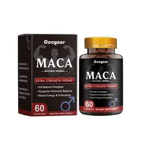 Googeer MACA 1900MG Extra Strength | Natural Energy  Support for Men, 60/120 Capsules
