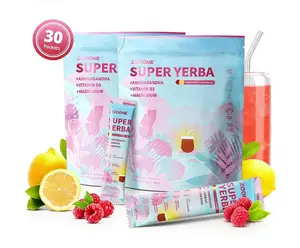 【Flash Sales】ZOOONE Super Yerba Mate Instant Tea Powder - Raspberry Lemonade Flavor, 30 Servings, Healthcare Supplement - Z1