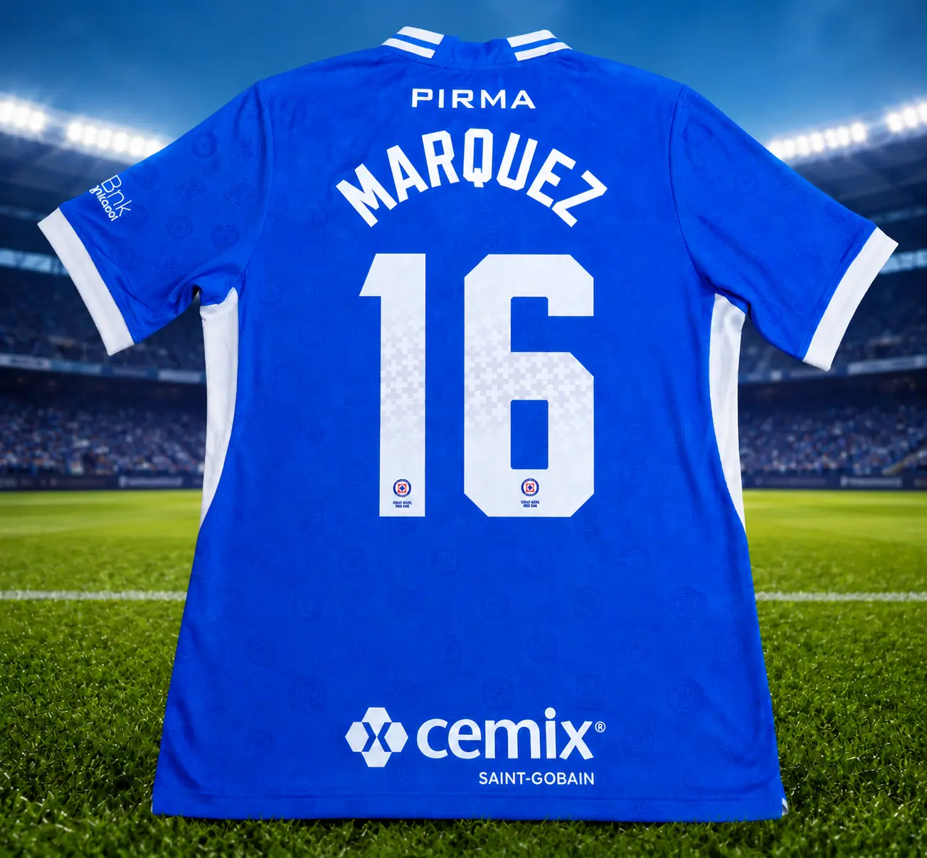 Marquez #16 Cruz Azul home jersey 2026-27