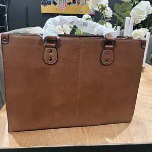 LOVEVOOK Laptop Bag for Women, 15.6-17.3 inch Vegan Leather Laptop Tote Bag Large Capacity Vintage Leather Work Bags for Women, Business Casual Shoulder Handbag, Durable. TikTokShopBackToSchool