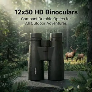 12x50 compact binoculars with high-definition optics, suitable for watching sports , bird watching, for neighbors hunting binoculars glasses Refractor Beginner's,Scenic view binocular hd binoculars high power binoculars Adventures