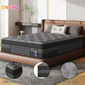 【ENSHUI】12inch  Mattress – Hybrid Memory Foam Bed in a Box | Queen, Full Size Mattress for All Sleepers | Breathable, Pressure Relief, Motion Isolation | #mattress #bedinabox #sleep #mattressinabox #coolingmattress #queenbed #dormlife#bedroomdecor