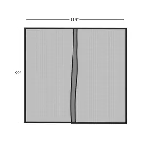 Pure Garden One Car Garage Door Screen Heavy-Duty Mesh