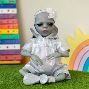 Alien Rebirth Doll, 14 Inch Simulation Reborn Doll Toy, Creative Collection Doll Toys, Suitable for Birthday Gift, Collectible Dolls