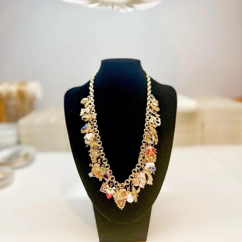 Cali Charm’s Custom Charm Necklace Gold Flower Pendant