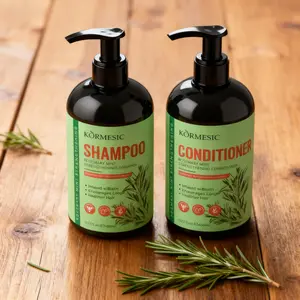 2 piece Organics Rosemary Mint Strengthening Shampoo and Conditioner Infused with Biotin, Cleanses and Helps Strengthen Weak and Brittle Hair, Dermatologist Verified Safe & Effective Repair & Protect Strands, Mielle