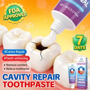 ZKRICARO Cavity Repair Toothpaste FDA Certified Strengthens Enamel Removes Plaque Tartar Repairs Cavities Whitens Teeth Herbal Ingredients Gentle Formula Fresh Breath
