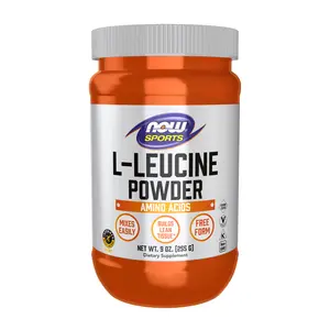 NOW Sports Nutrition, L-Leucine Powder, Builds Lean Tissue*, Amino Acids, 9-Ounce