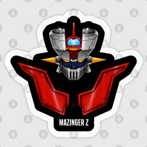 Mazinger Z Sticker – Super Robot Anime Vinyl Sticker for Mecha Fans ID6