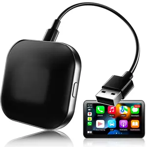 Apple CarPlay Adapter, Converts Factory Wired CarPlay or AUTO to Wireless, Plug and Play Wireless Adapter, Android AUTO Cars Dongle