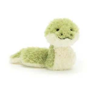 Jellycat Little Snake Plush with Gift Bag, Cute Soft Stuffed Animal Toy, Adorable Snake Doll for Kids, Birthday Gift, Collectible Plushie