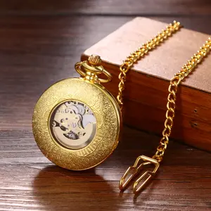 OIDEA Automatic Mechanical Pocket Watch, Roman Numeral Dial, Waist Chain – Fashion Men's Mechanical Pocket Watch for Fashion Accessories, Pocket Watches, Mechanical Pocket Watches