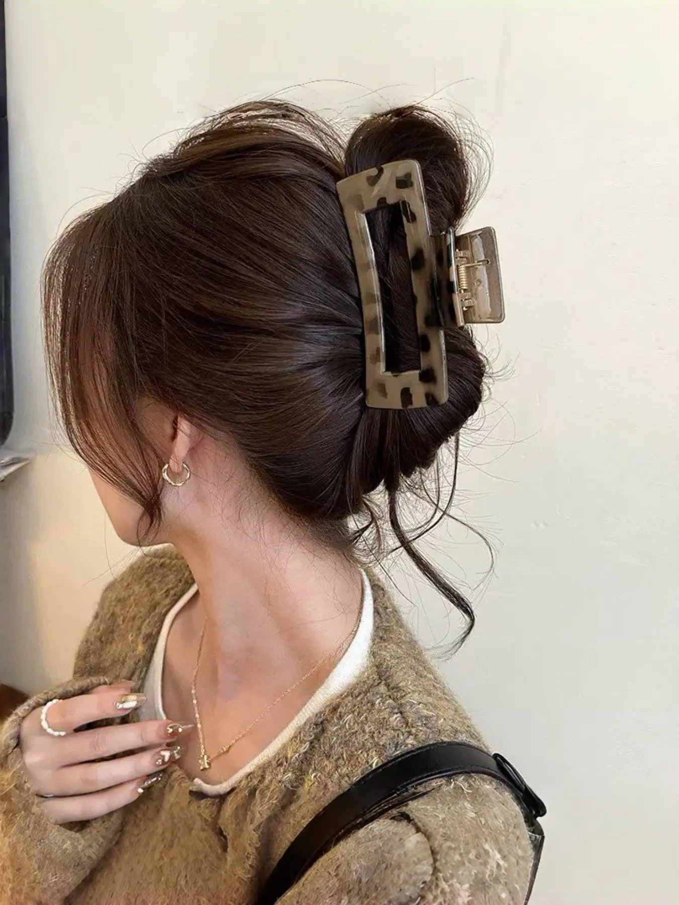 Elegant Leopard Print Hair Clips Set, Stylish Alligator Clamps for Women & Girls, Versatile Daily Accessory Hair Accessories