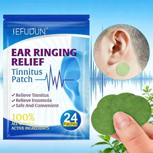 Ear Ringing Relief Patch, 1 Box/2 Boxes(24pcs/box) Tinnitus Patch, Ear Care Patch, Fast and Effective Patch for Ear Ringing, Daily Dizziness Relief, Natural