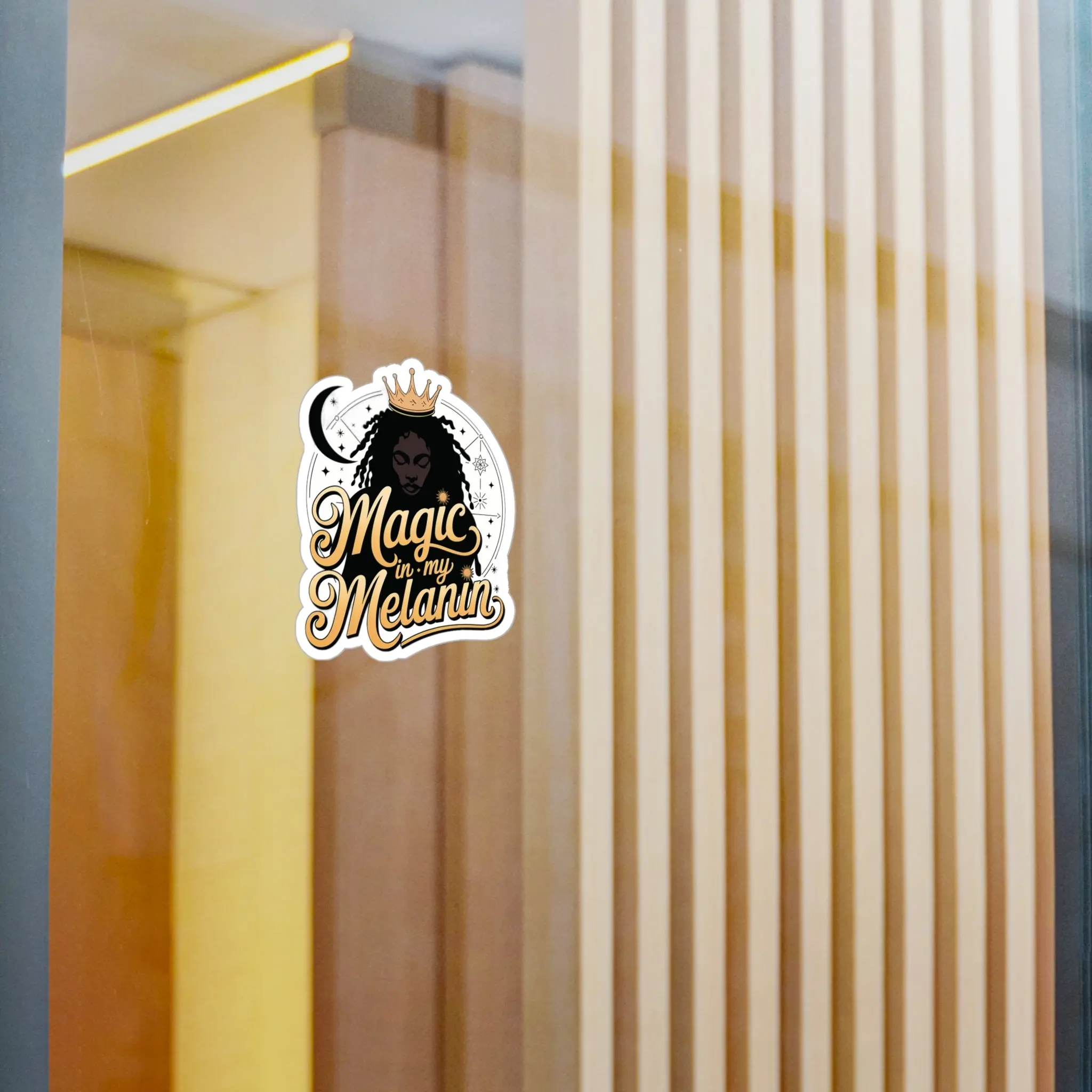 Magic Melanin sticker | Halloween season | gifts for black girls | melanin sticker Kiss-Cut Vinyl Decals Decor Decorative